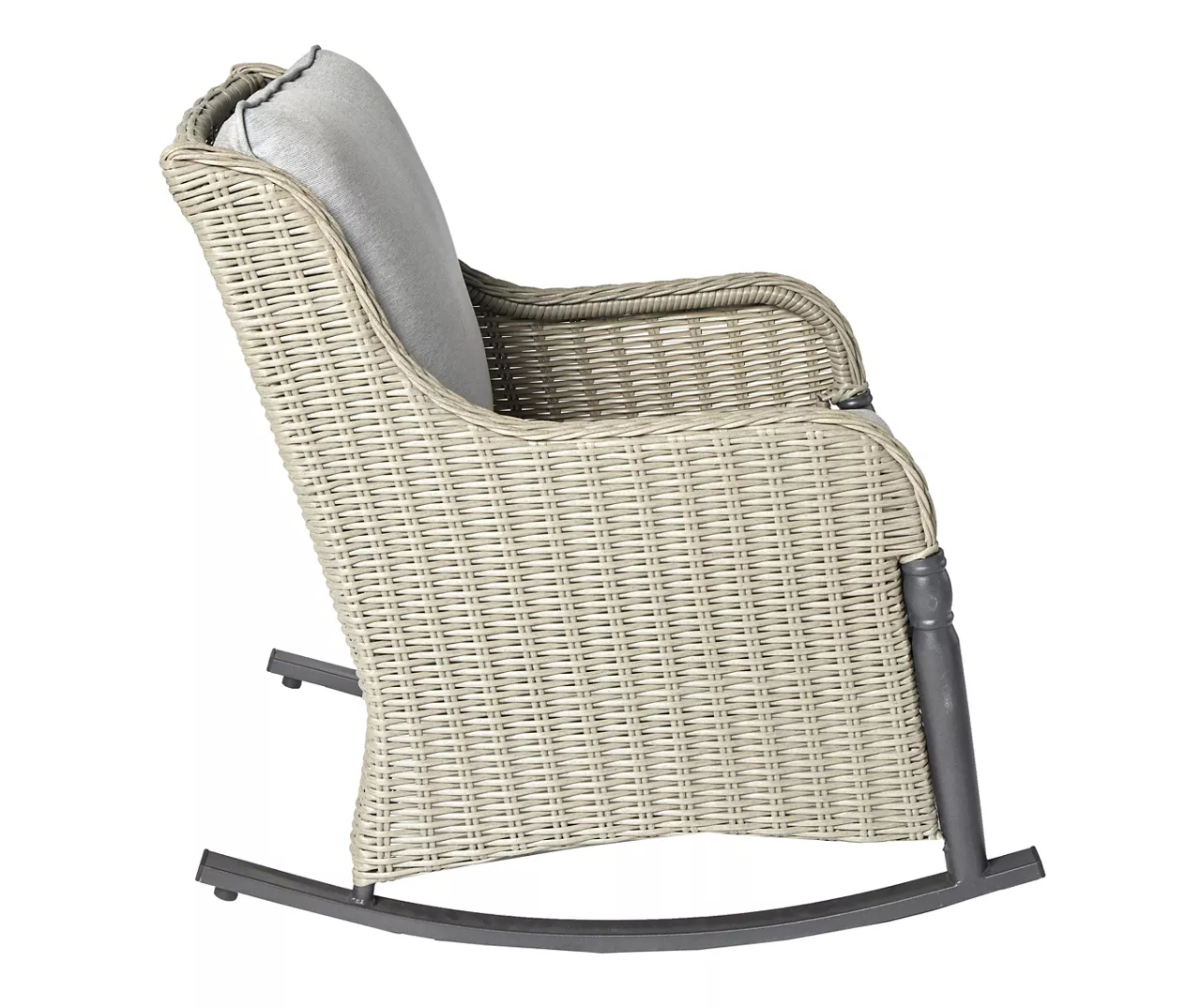 Broyhill Pembroke All-Weather Wicker 3-Piece Cushioned Patio Rocker & Side Table Set - Image 6