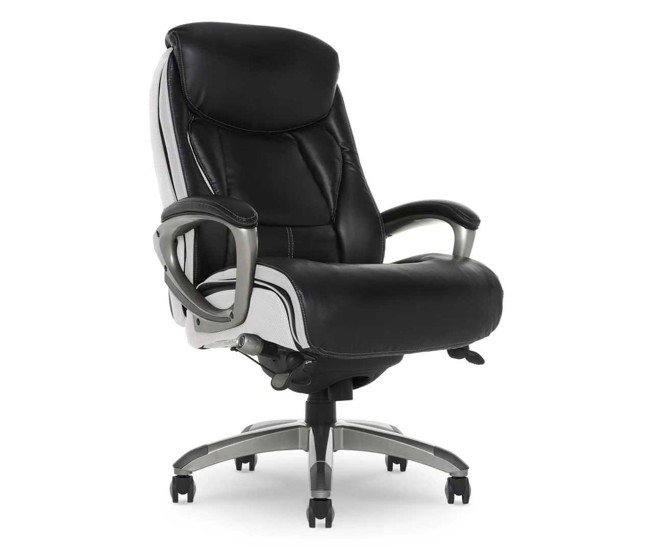 Lautner Black Executive Bonded Leather Office Chair - Image 2