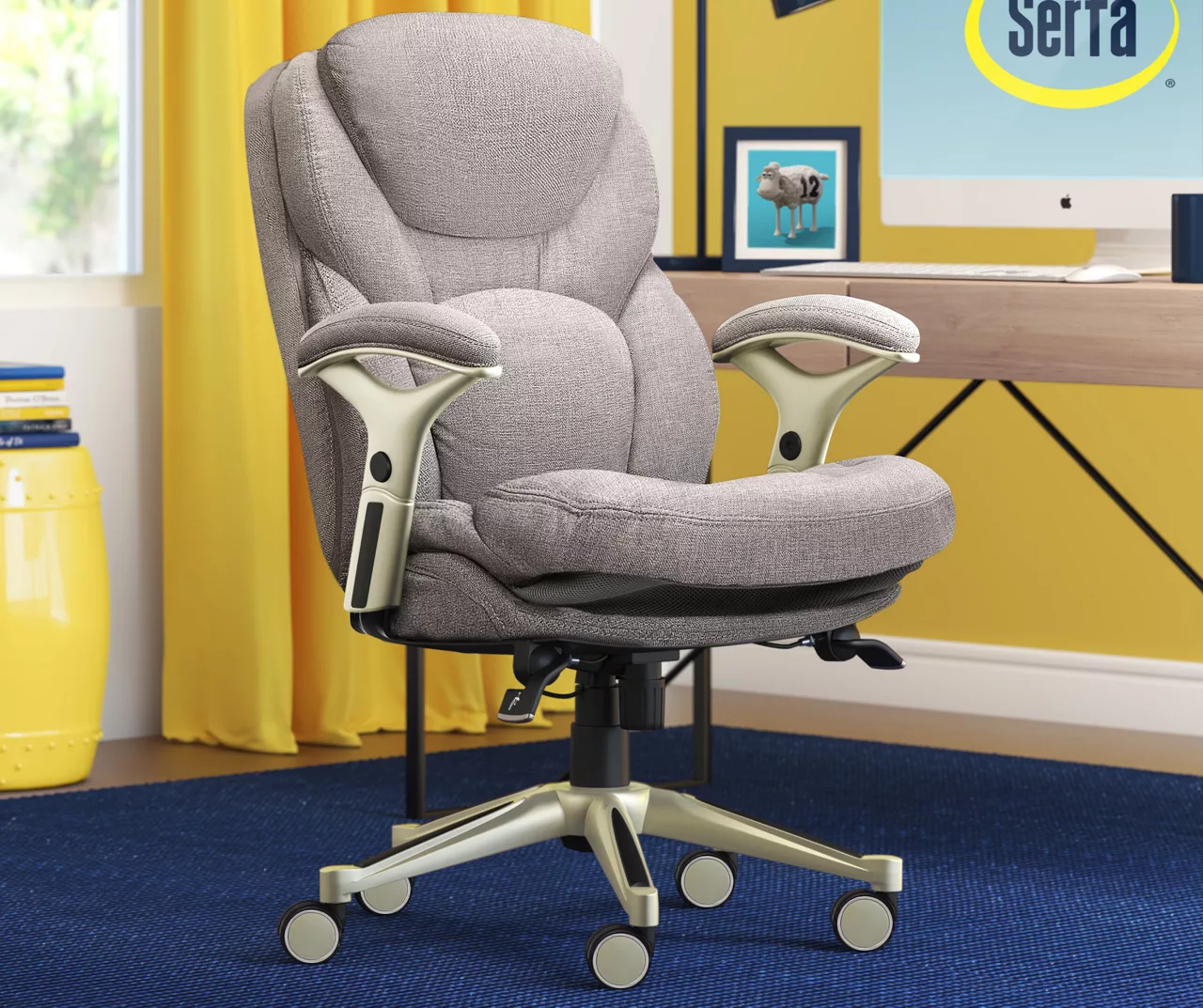 Serta Claremont Fabric Office Chair - Image 5