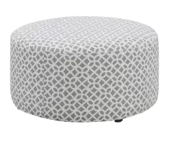 Anderson Gray Lattice Ottoman