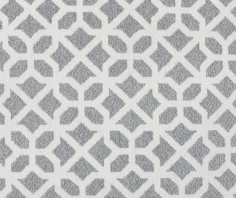 Anderson Gray Lattice Ottoman - Image 2