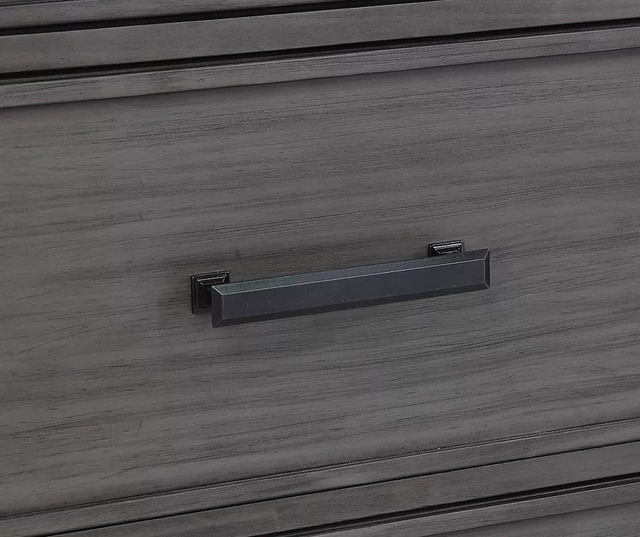 Topeka Warm Gray 3-Drawer Nightstand With USB Charging - Image 9