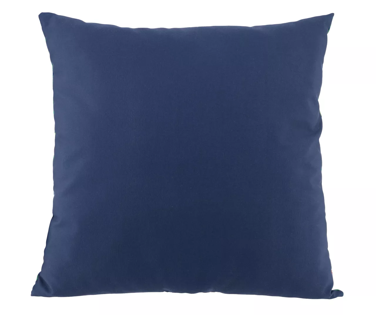 "Livin' For The Weekend" Blue Tropical Foliage Outdoor Throw Pillow - Image 2