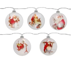 Northlight Norman Rockwell Santa Disc Light Set, 5-Lights