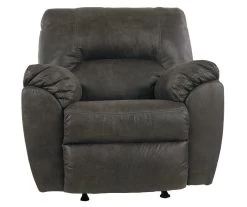 Tambo Pewter Faux Leather Rocker Recliner