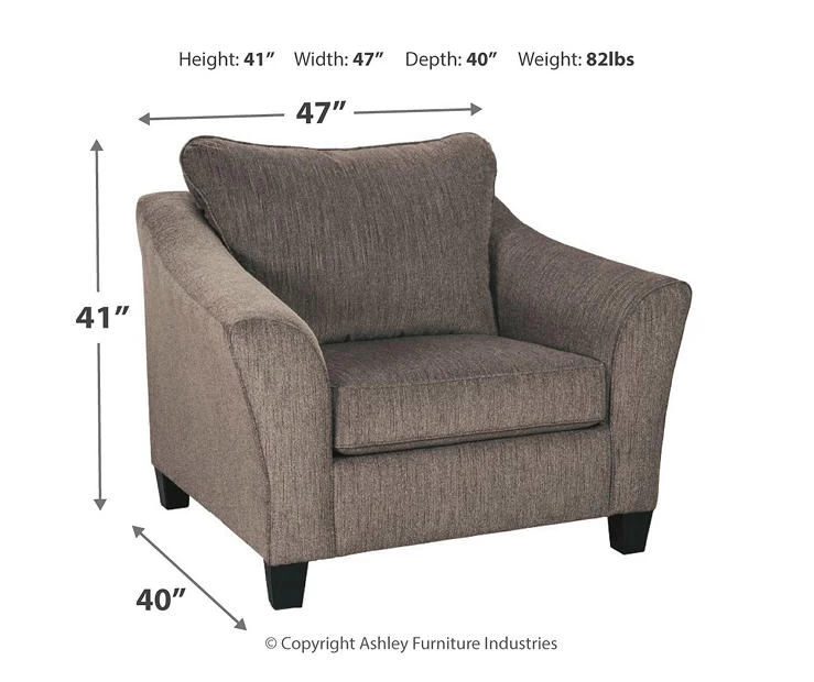 Nemoli Slate Chair And A Half - Image 9