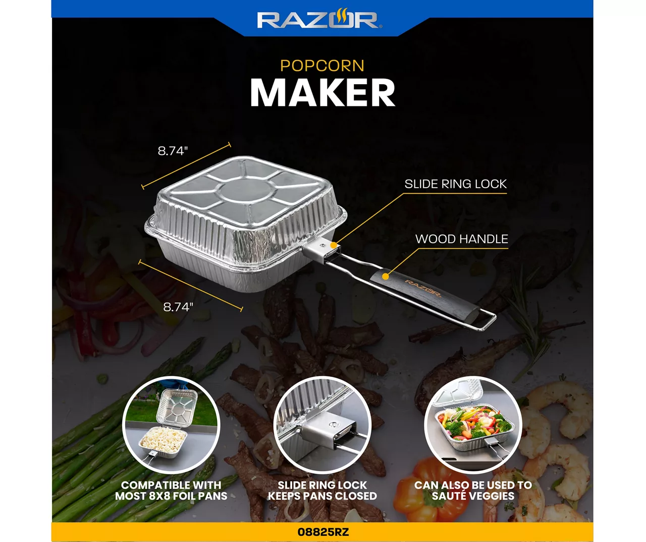 RAZOR Popcorn Maker With 4 Foil Trays - Image 8