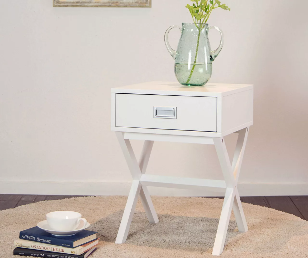 Glitzhome X-Leg End Table - Image 9