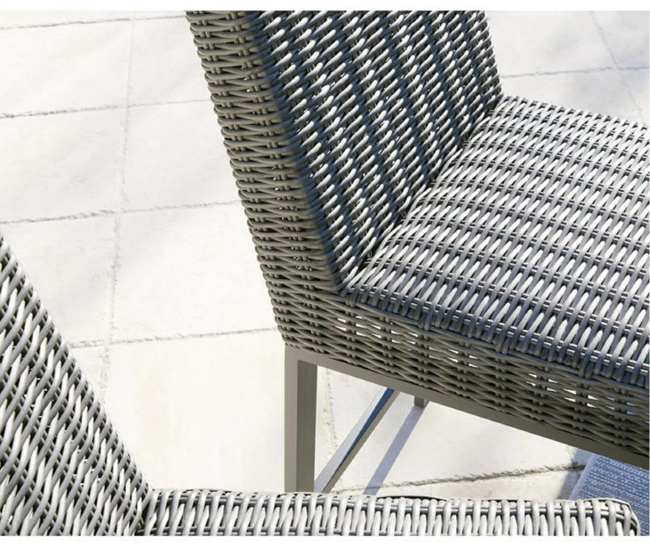 45.1" Palazzo All-Weather Wicker Patio Bar Stools, 2-Pack - Image 8