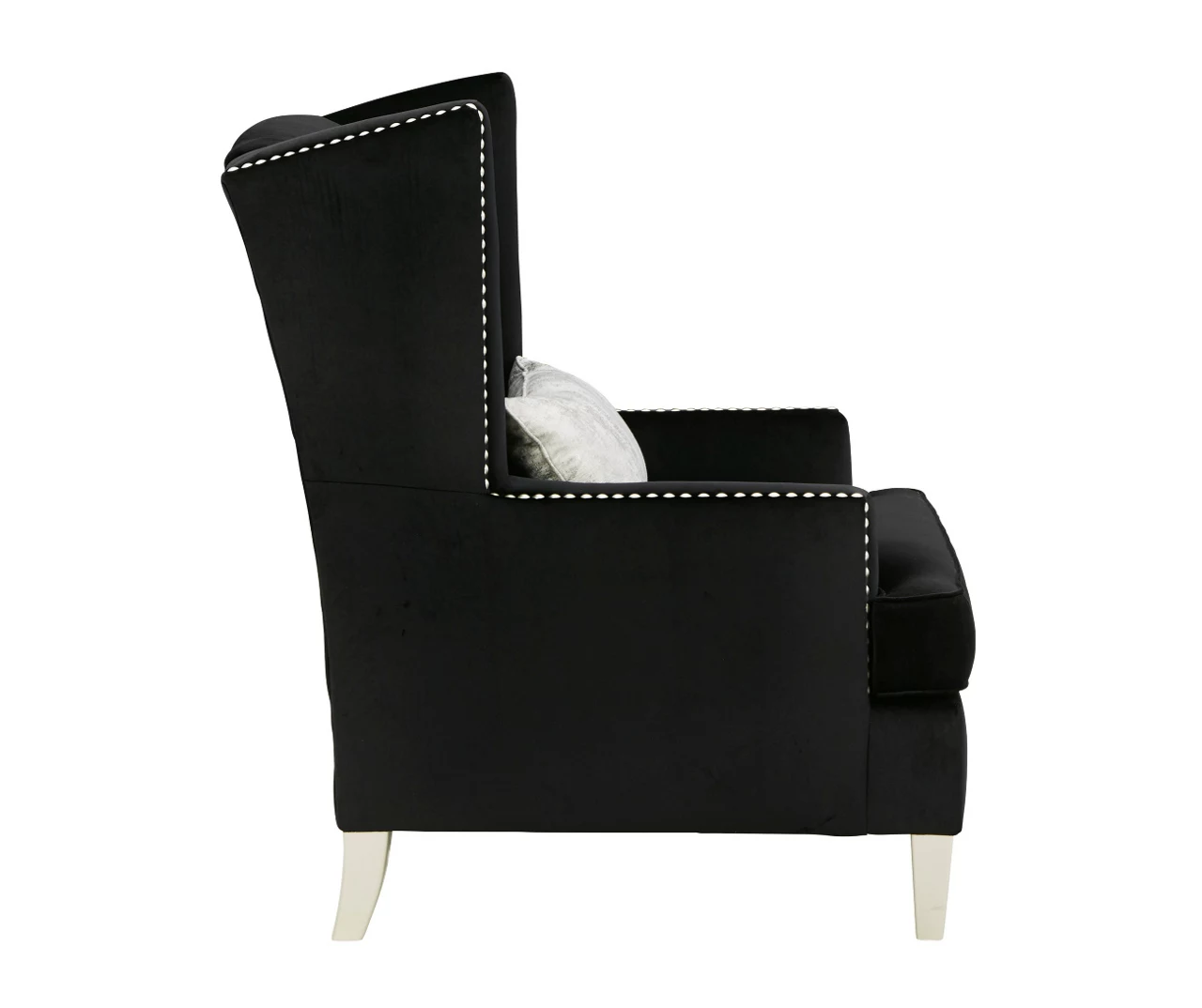 Harriotte Black Accent Chair - Image 4