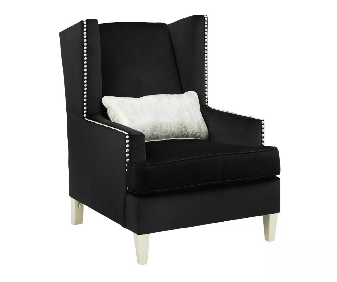 Harriotte Black Accent Chair - Image 2