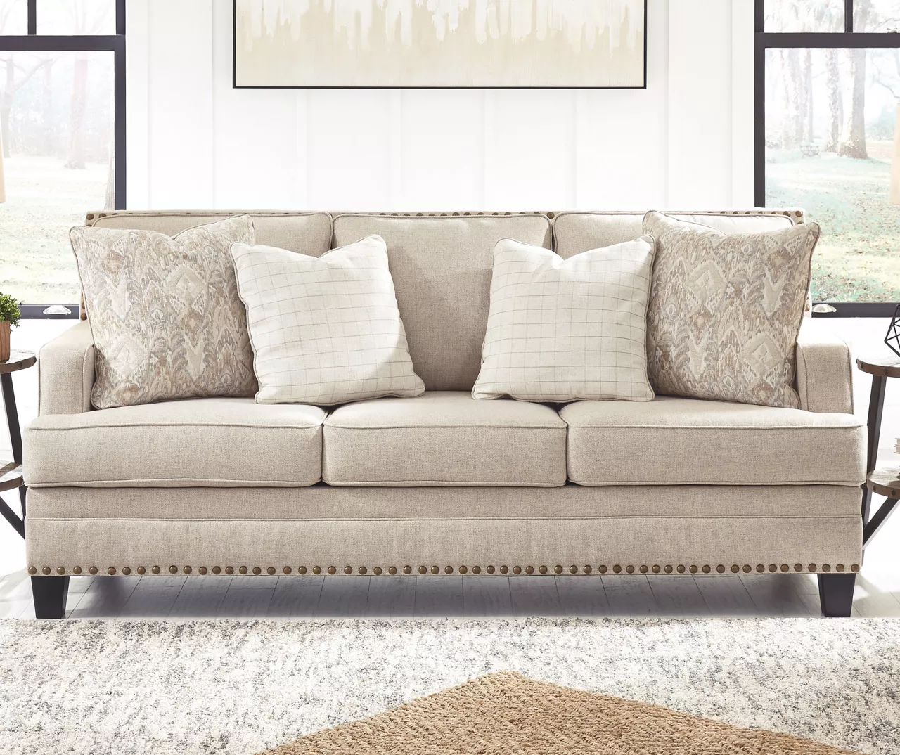 Claredon Beige Sofa - Image 5