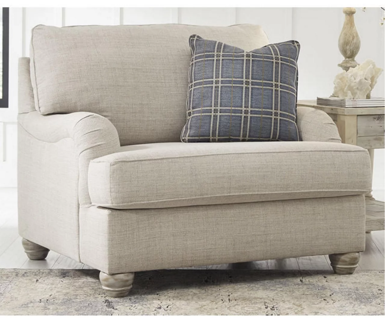 Traemore Linen Chair And A Half - Image 2