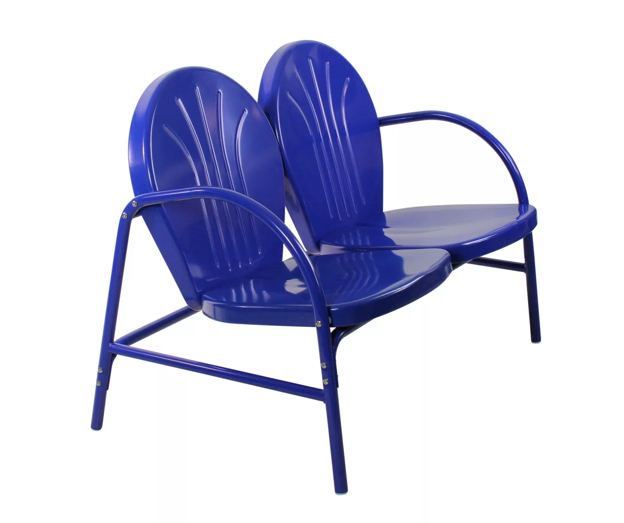 Northlight Retro Tulip Metal Patio Loveseat - Image 3
