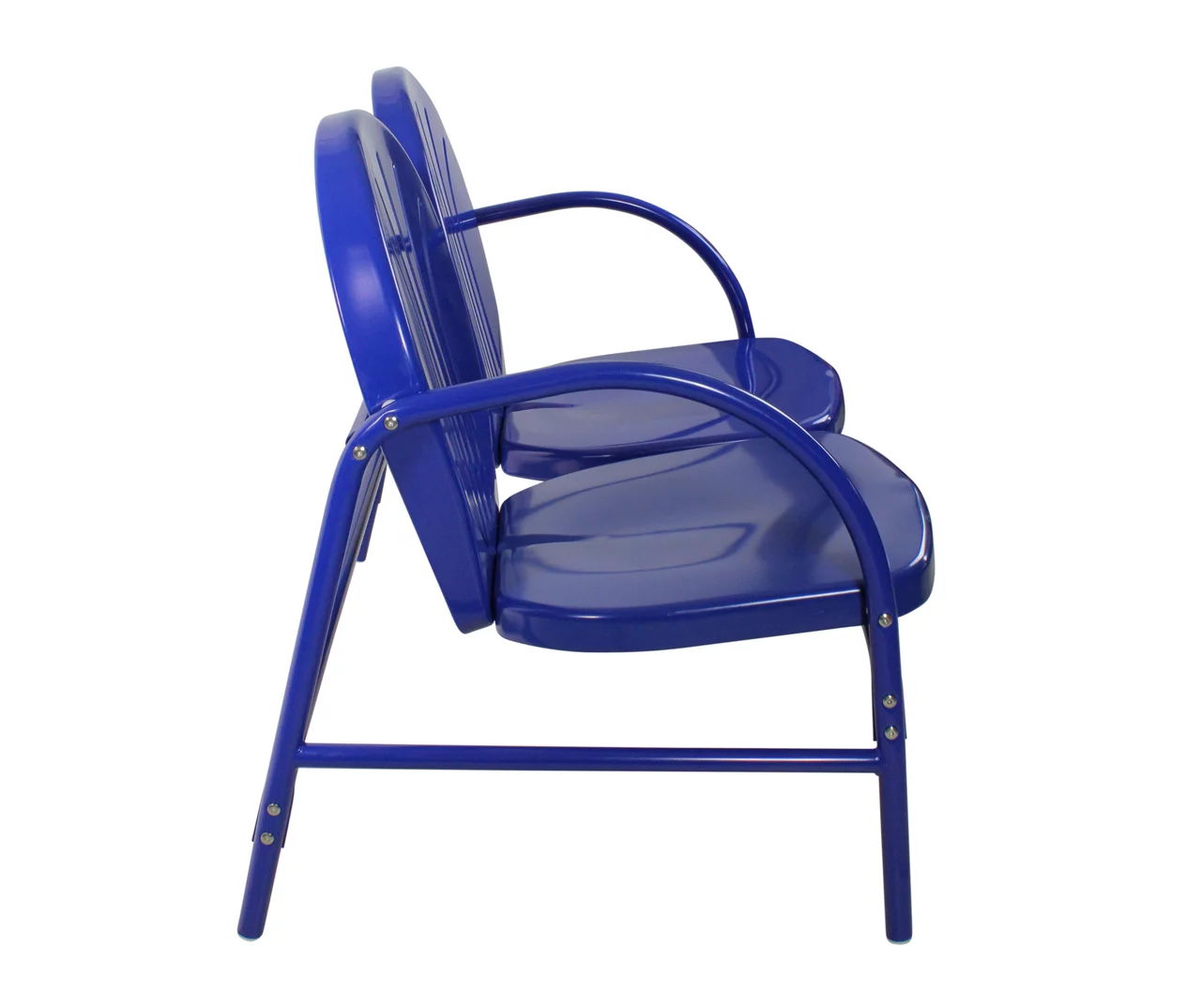 Northlight Retro Tulip Metal Patio Loveseat - Image 4