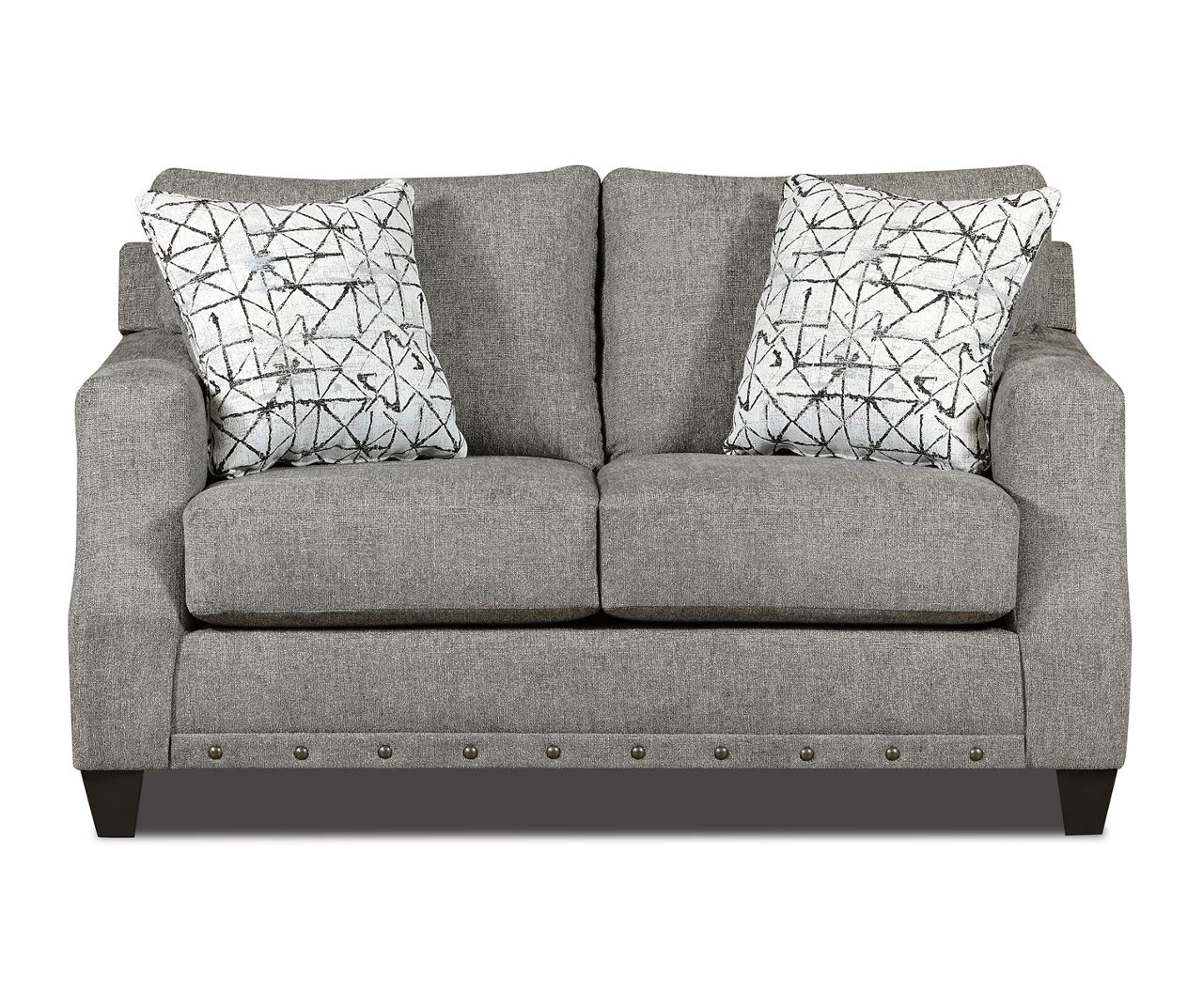 Alexandria Gray Chenille Loveseat