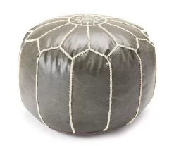 Moroccan Vegan Leather Pouf