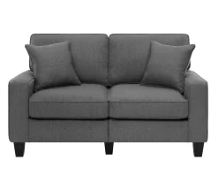 Palisades Dark Gray Loveseat