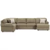 Signature Design By Ashley Hoylake Chocolate 3-Piece Sectional With Right-Facing Chaise