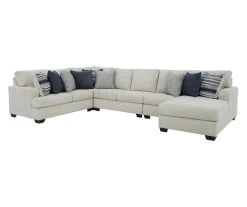 Signature Design By Ashley Lowder Stone 5-Piece Sectional With Right-Facing Chaise