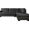 Signature Design By Ashley Battstone Steel Faux Leather Sectional